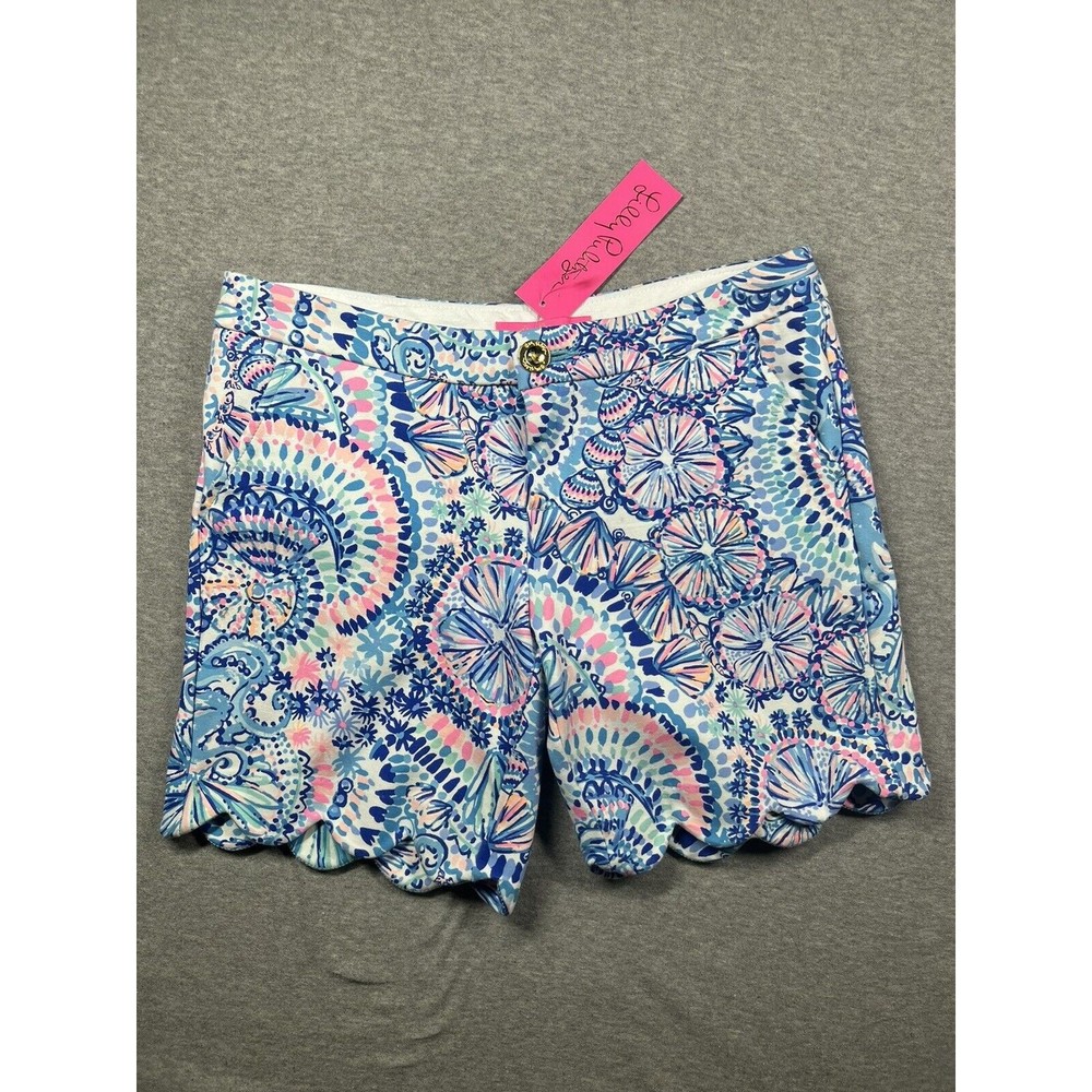 Lilly Pulitzer Blue and Pink Patterned Women Shorts